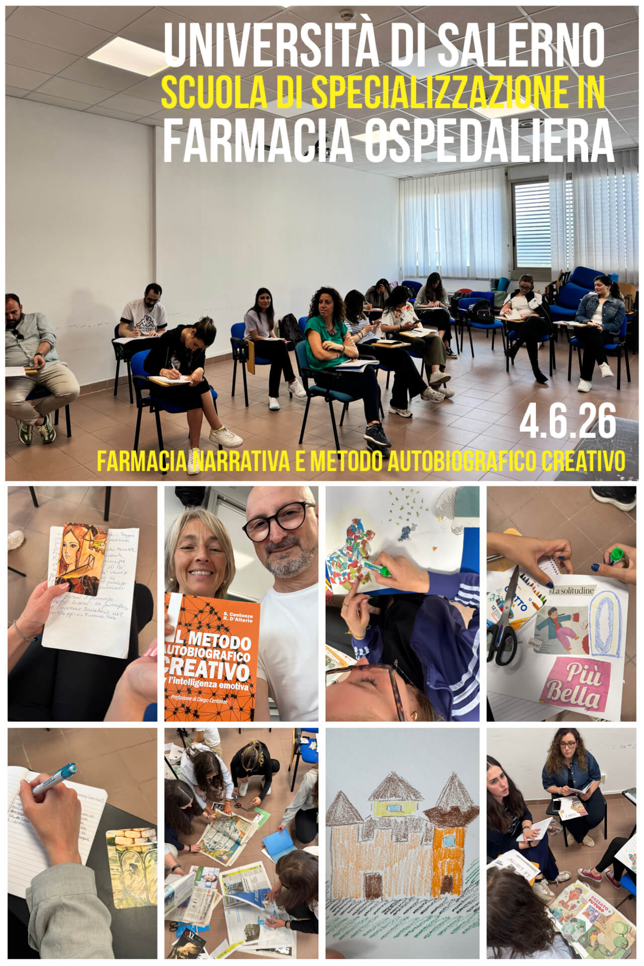Farmacia Narrativa e Metodo Autobiografico Creativo - 4 Giugno 2026 - Università di Salerno